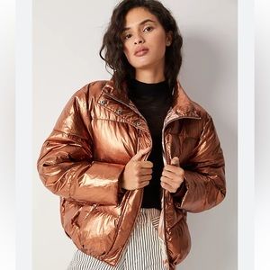 Scotch and Soda puffer jacket. Copper metallic, size XS. NWT.